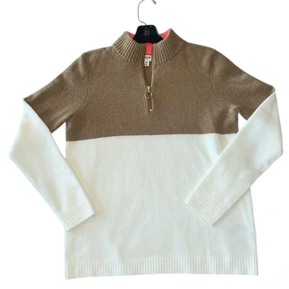J.Crew Women's Colorblock Zip-Up Sweater Size XSmall - Picture 7 of 11